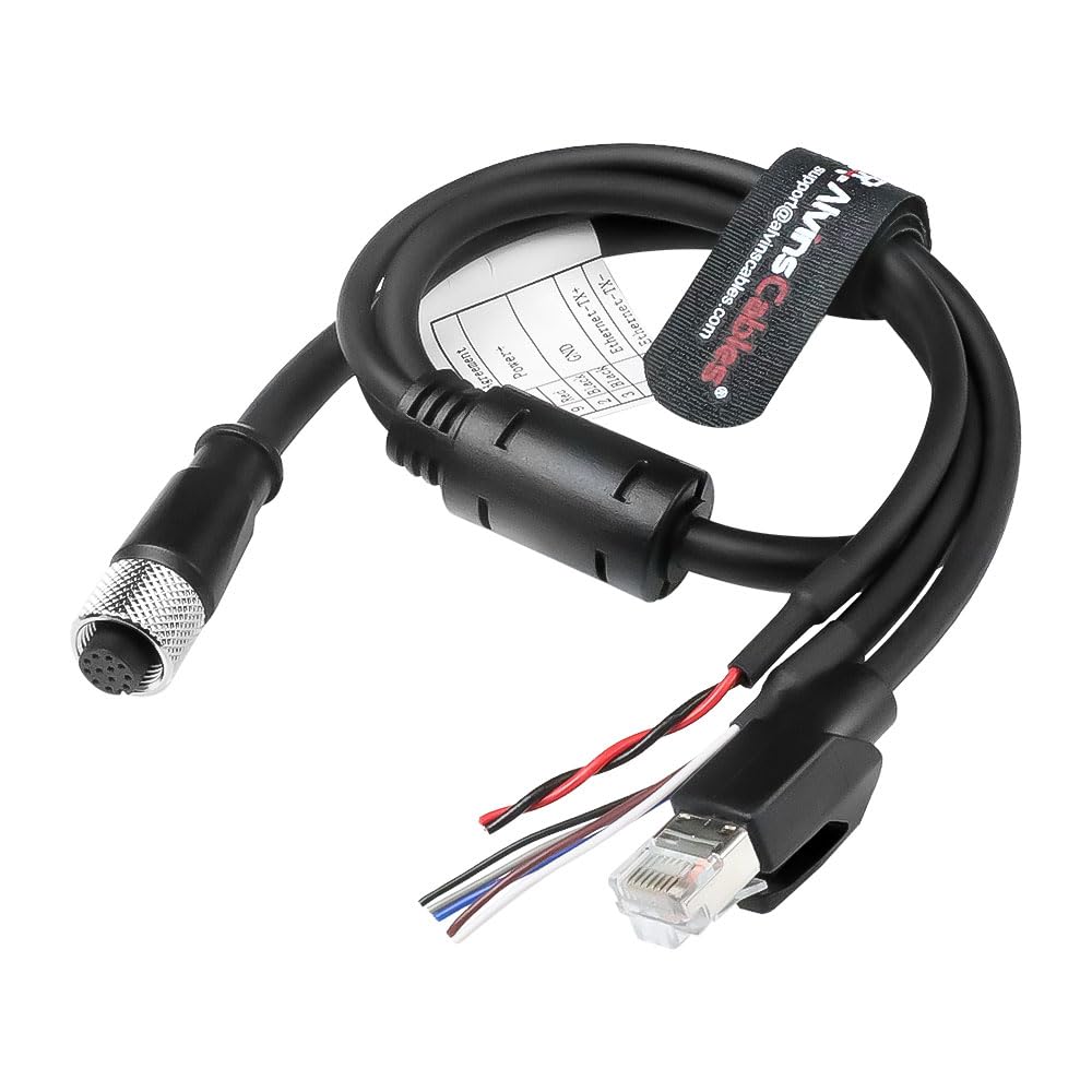 Amazon.com: Alvin's Cables M12 12 Pin Power Functional Ethernet